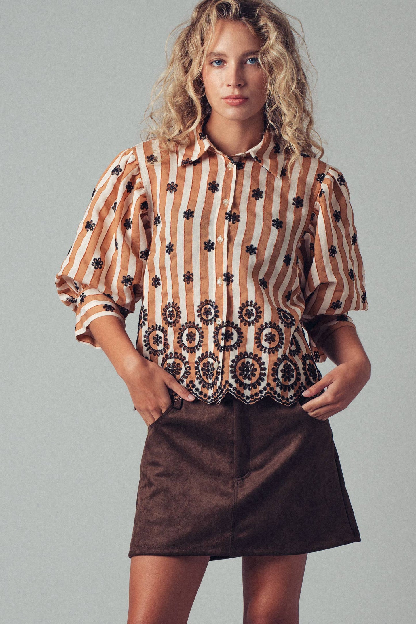 Adeline Scallop Blouse