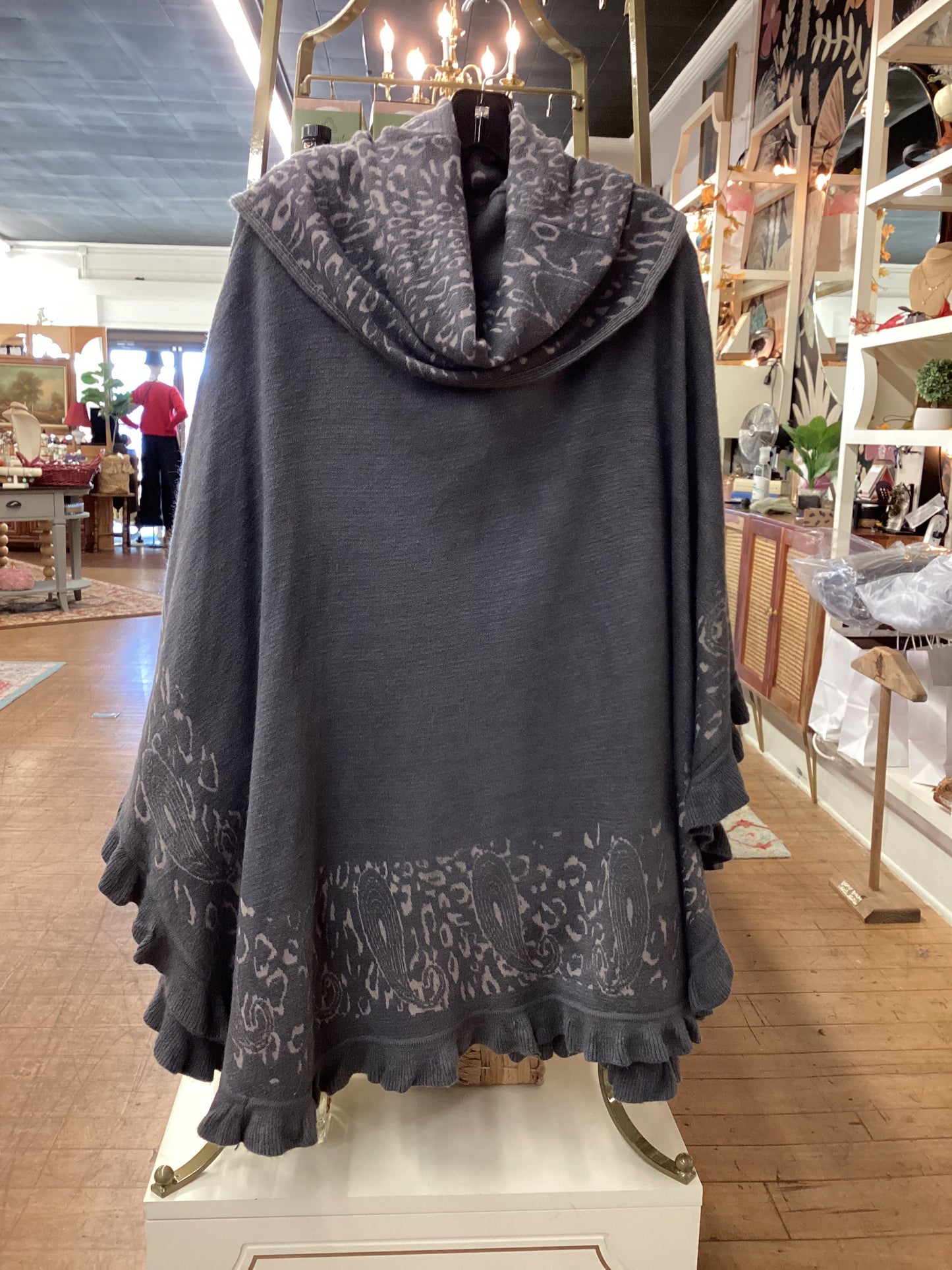 JS - Grey Turtleneck Poncho