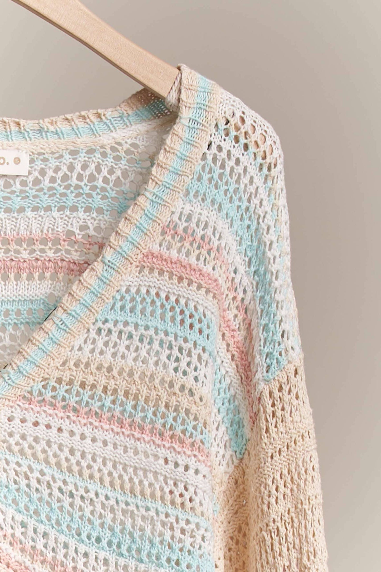 Sunny Side Stripe Crochet Cardigan