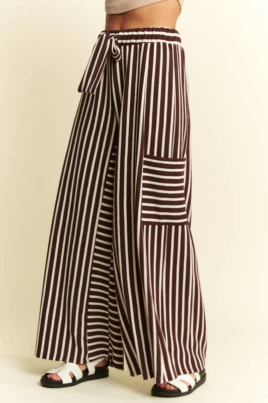 Cocoa Cream Stripe Pants
