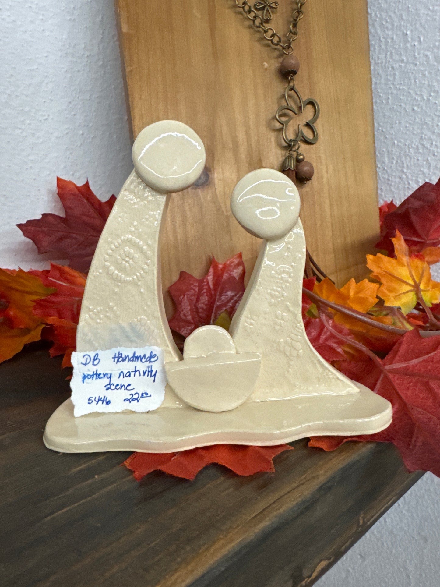 Handmade Pottery Nativity Scene - 5446