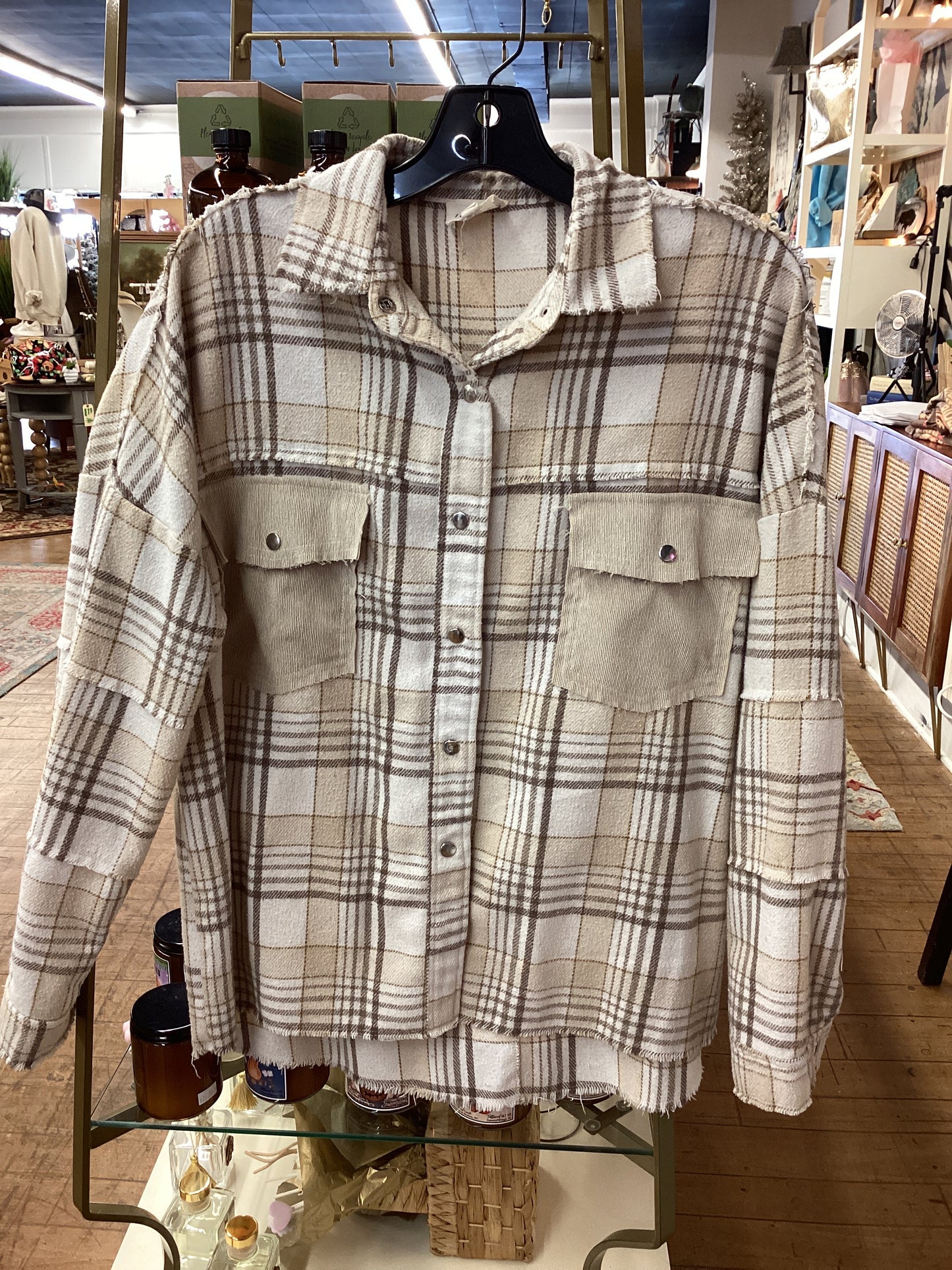 AG - Plaid shacket | small