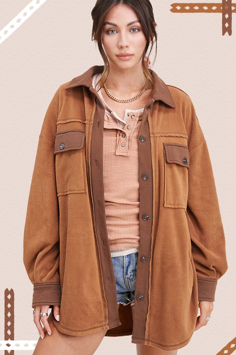 Emerson Soft Brushed Fleece Shacket