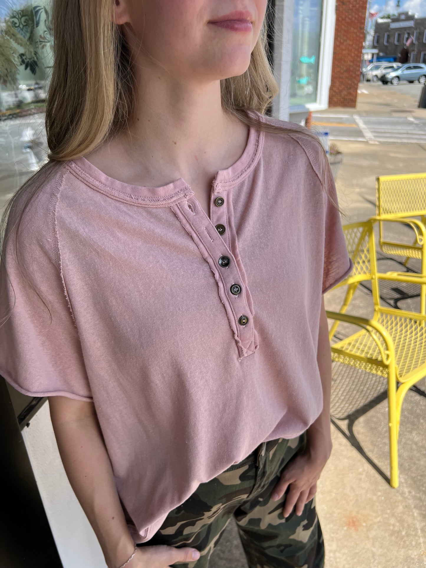 Rosalie Knit Top | French Rose