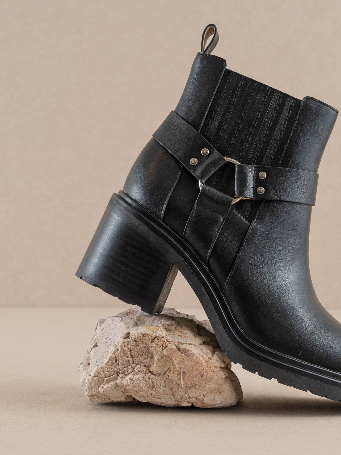 The Jayden Motorcycle Bootie | Black Motorcycle Bootie