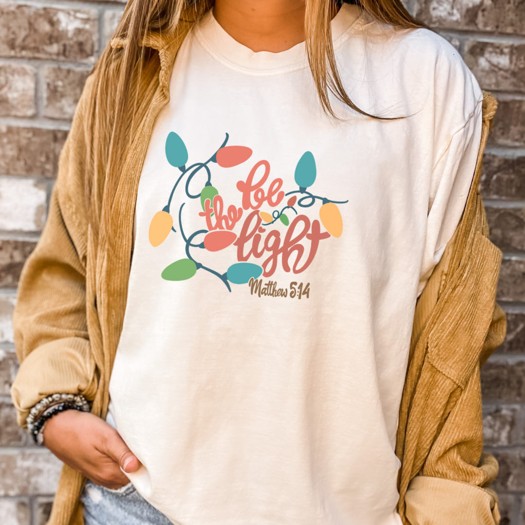 Be The Light Christmas Tee