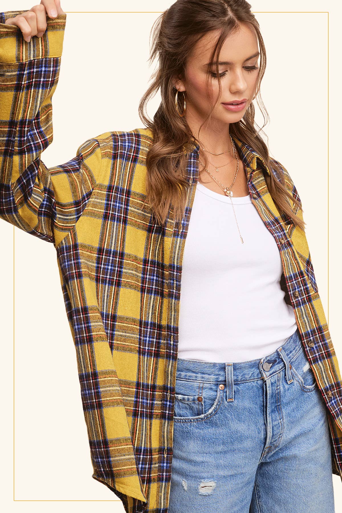The Marigold Plaid Flannel Shirt