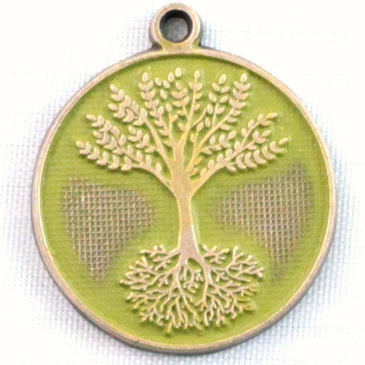 Roots Token Charm Bracelet | Avocado