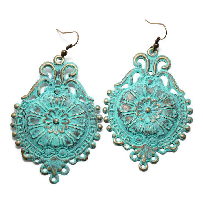 Warrior Earrings: Turquoise