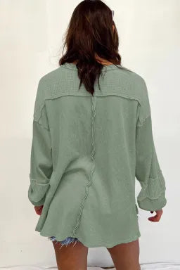 Weekend Ready Bubble Sleeve Top