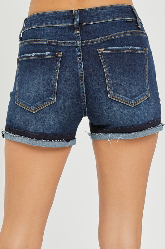 Jordan Mid Rise Cuffed Shorts