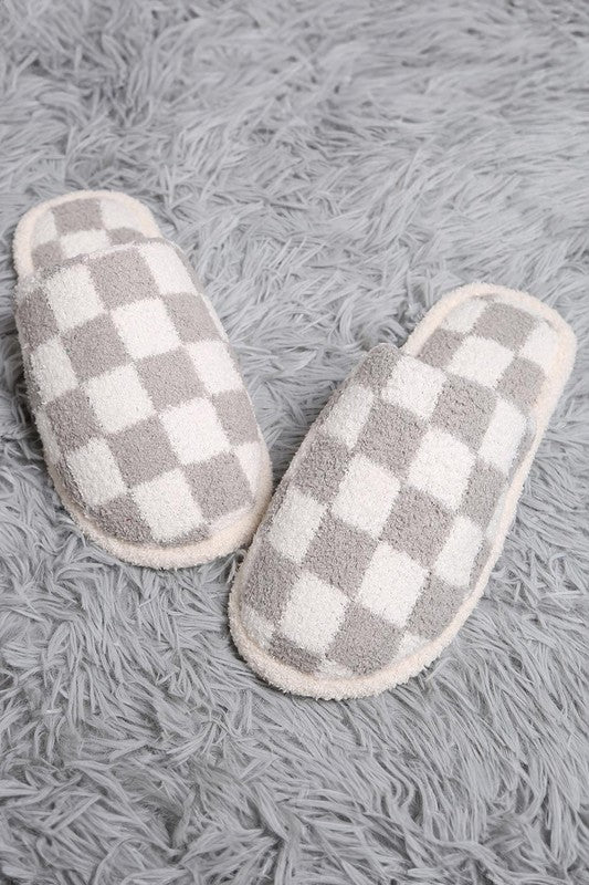 Checkered Slippers