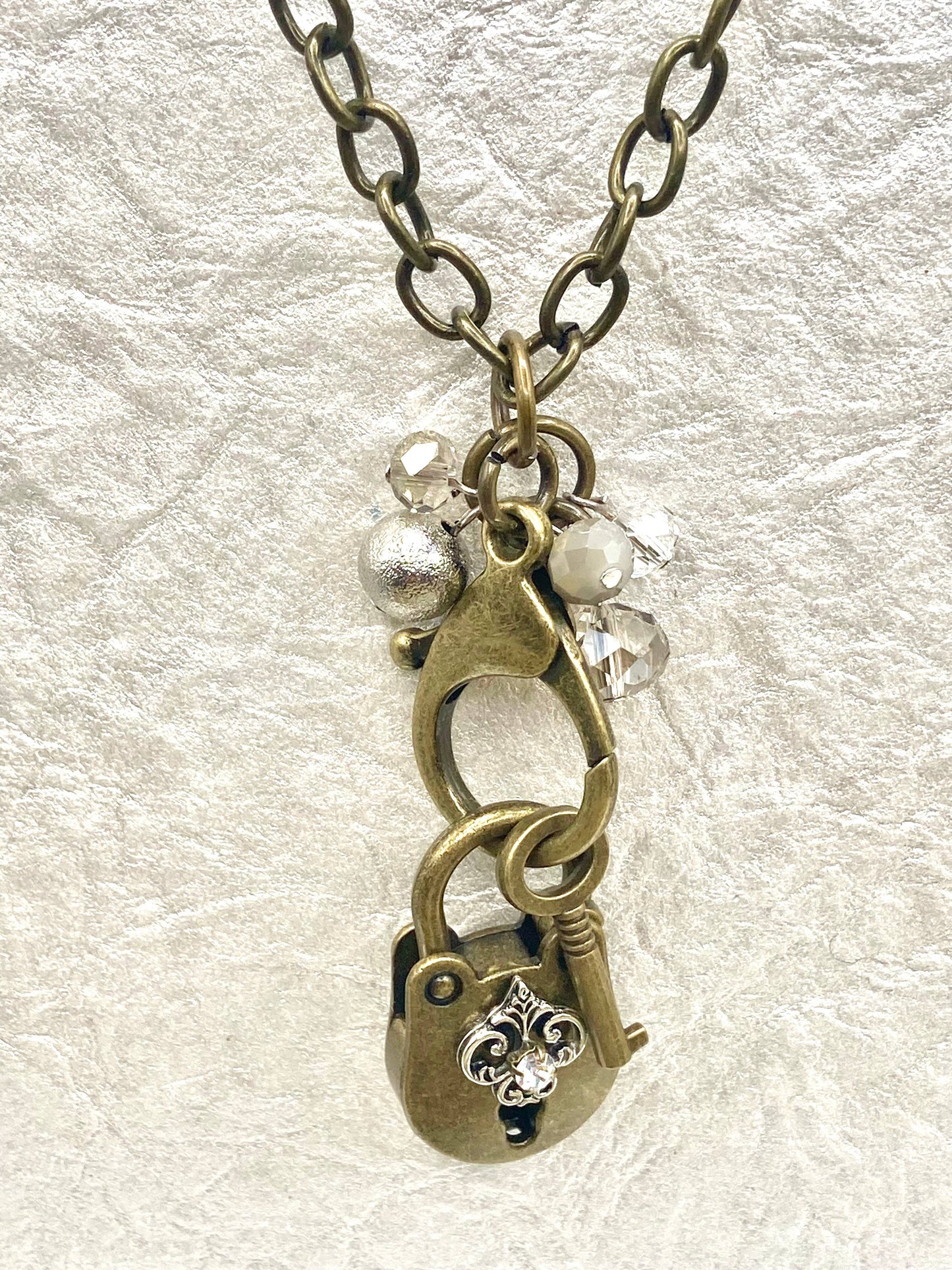 Vintage Lock and Key Boho Necklace