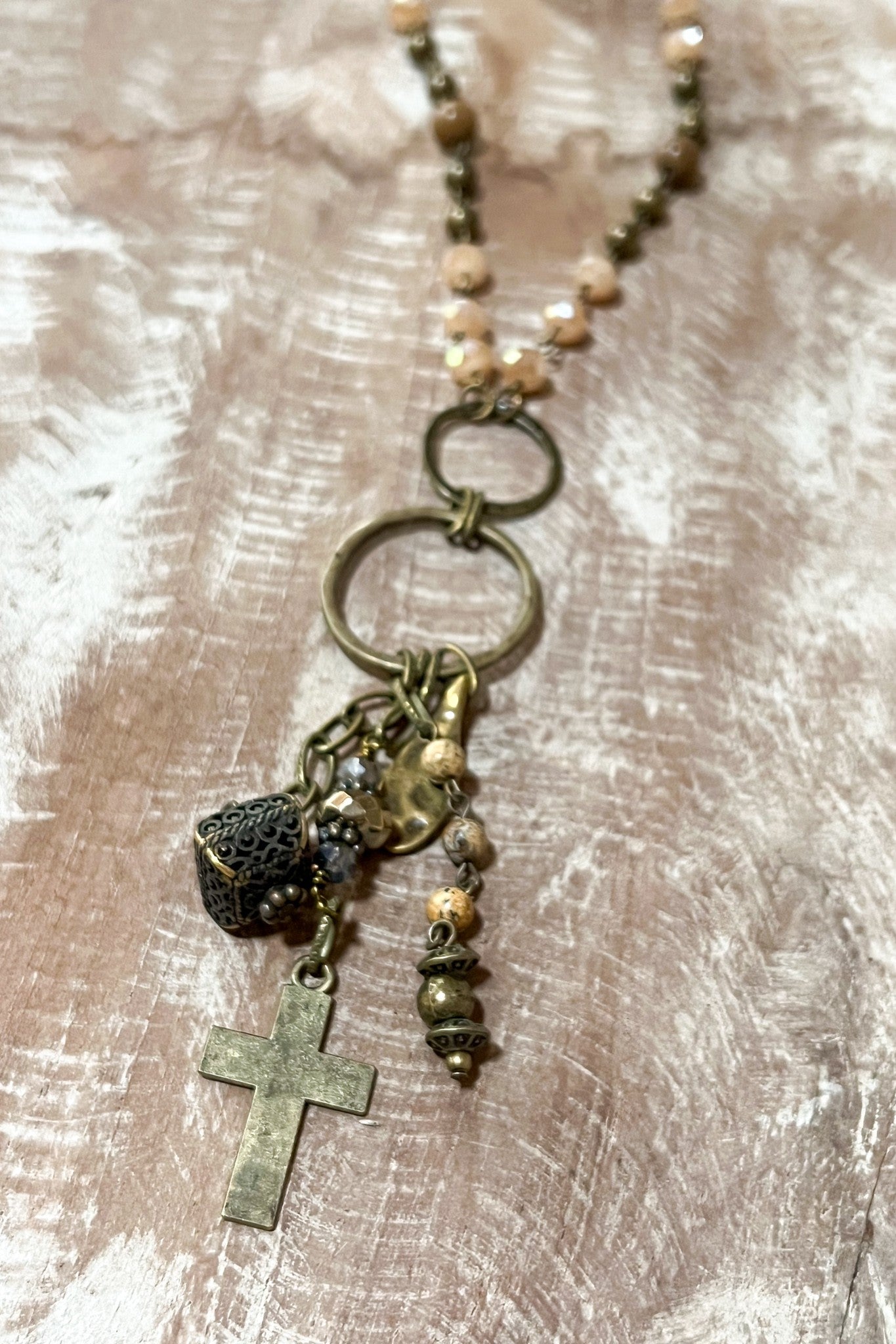 Acacia Cross Necklace