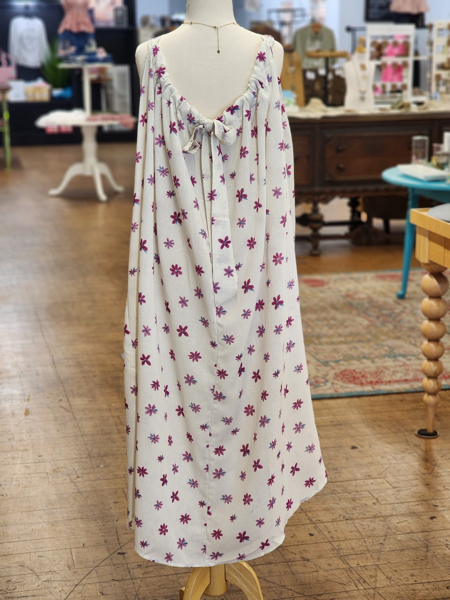 Rosy Meadow Maxi Dress