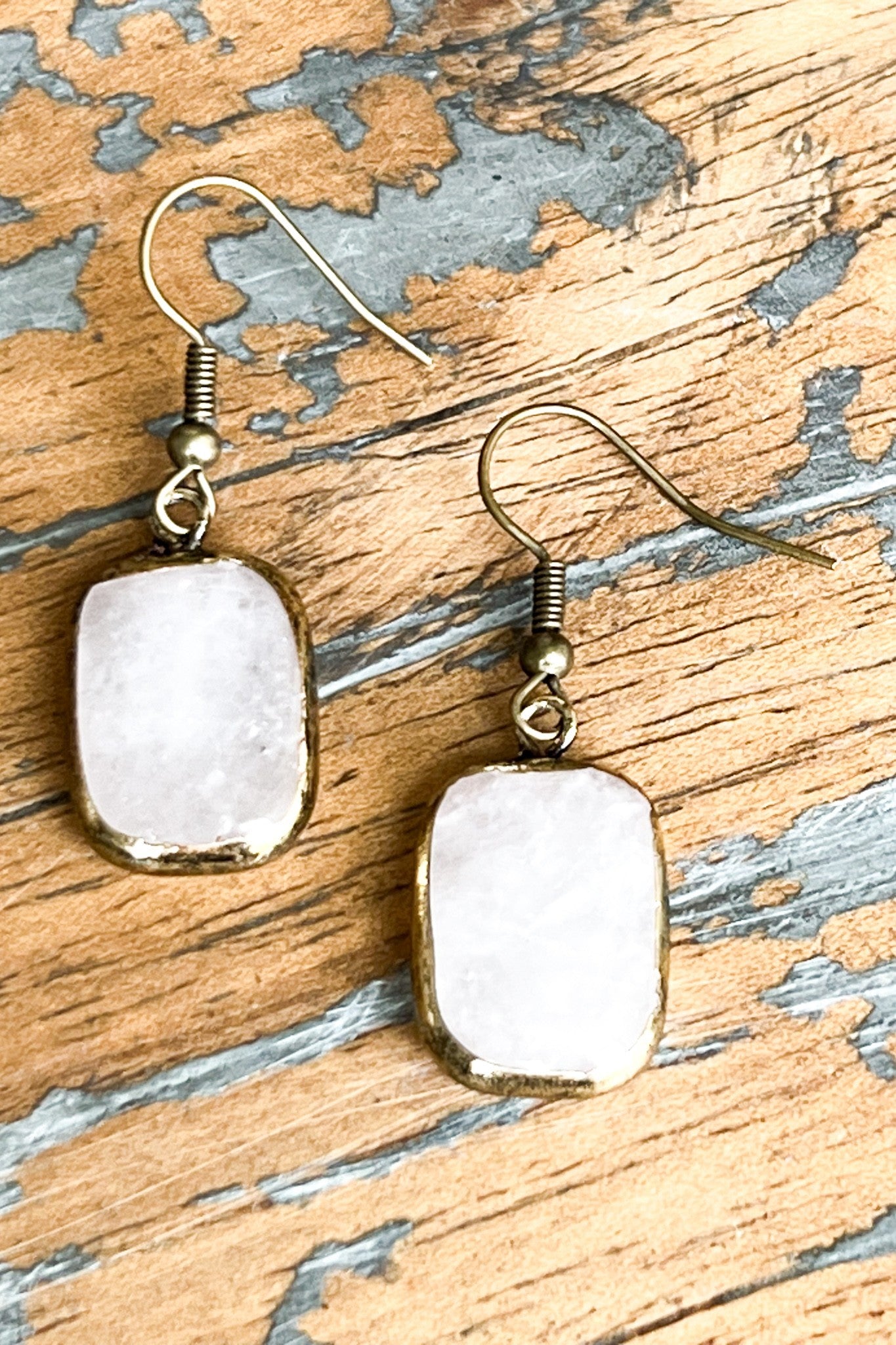 Sicily Earrings | White Crystal