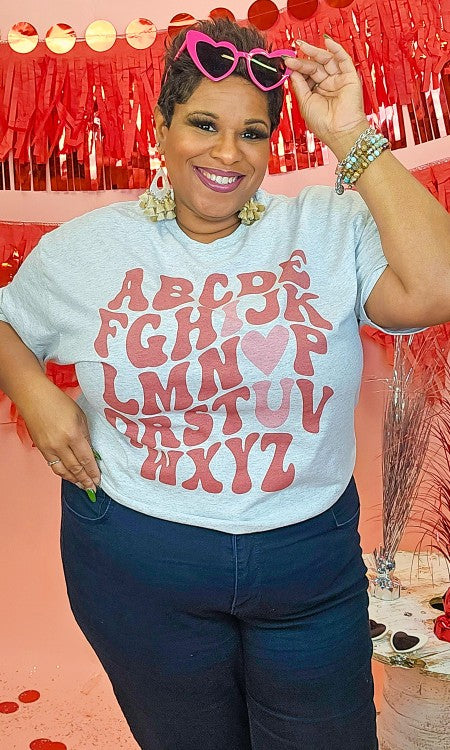 ABC's I Love U Graphic Tee