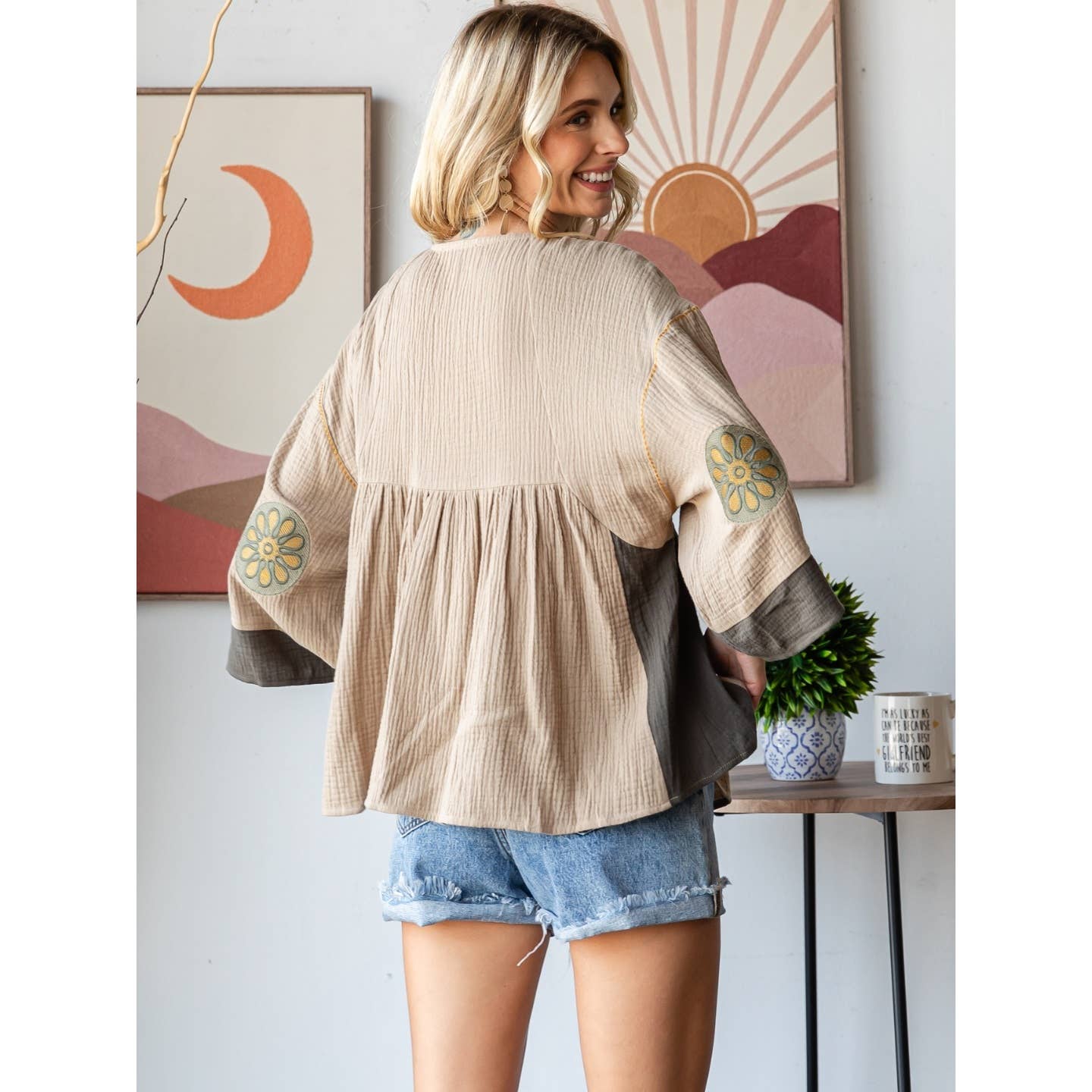 Dahlia Vintage Gauze Top