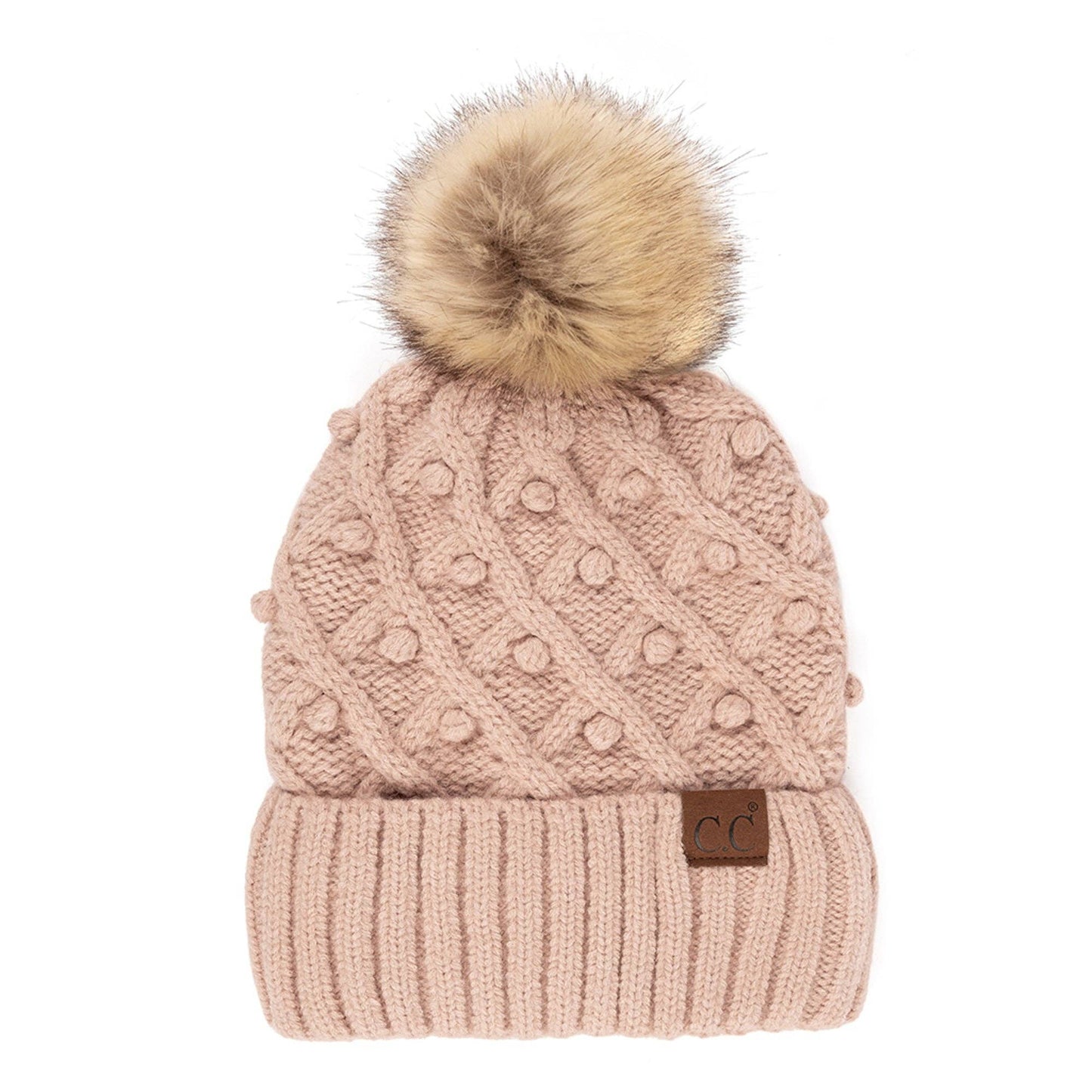 C.C Crafted Pom Detail Beanie