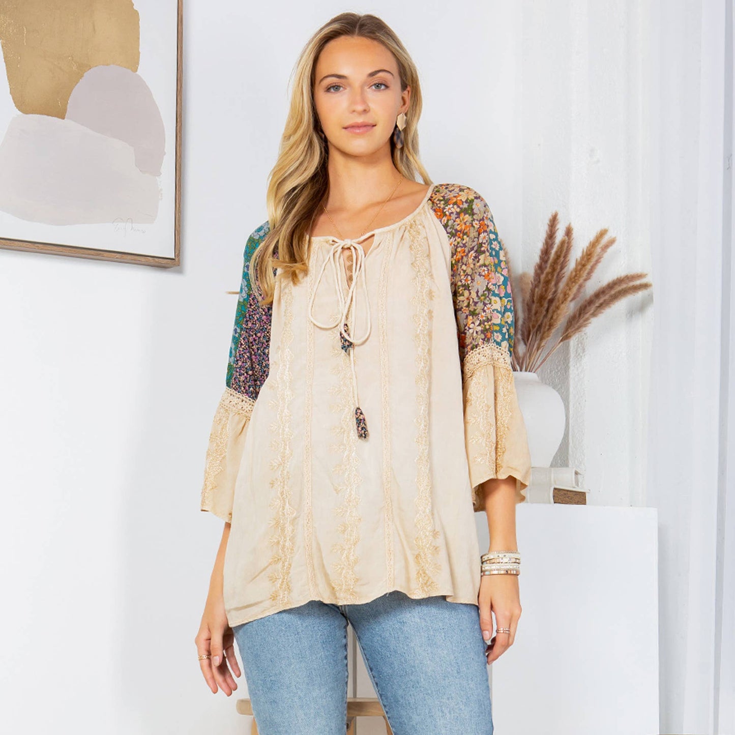 Enchanting Whimsy Peasant Top