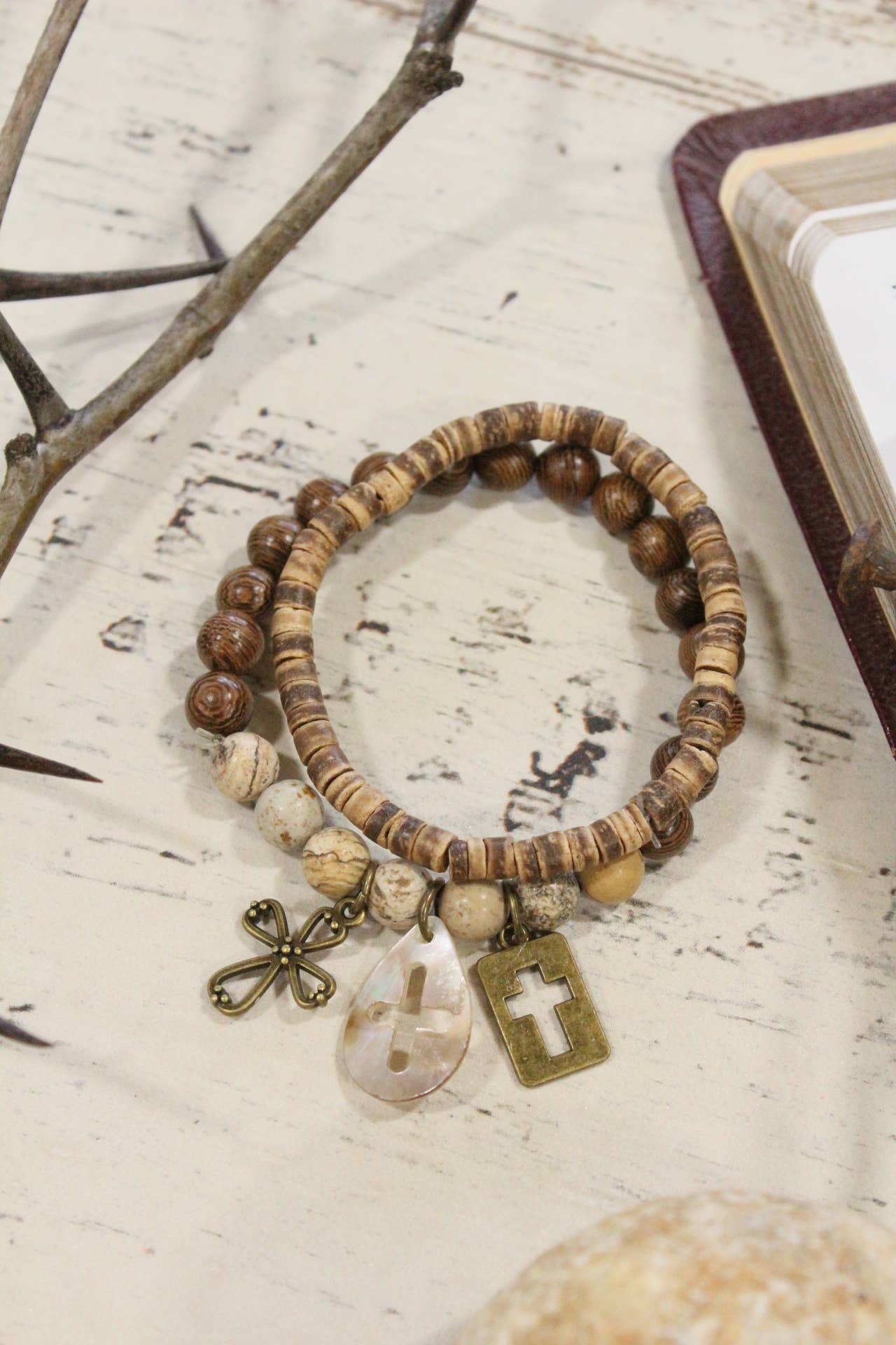 The Promised Land Cross Bracelet Set