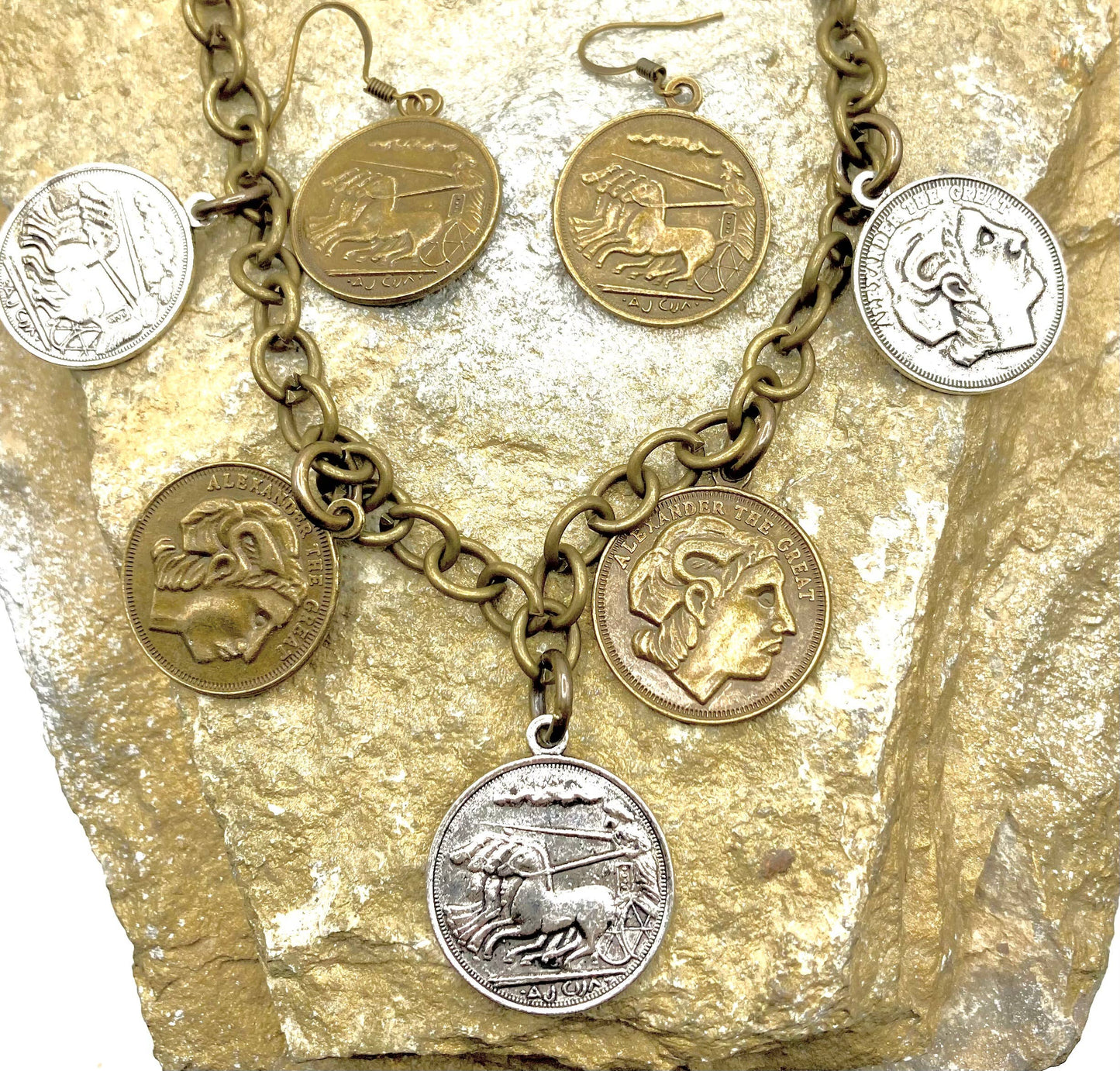 Vintage-Inspired Coin  Charm Jewelry