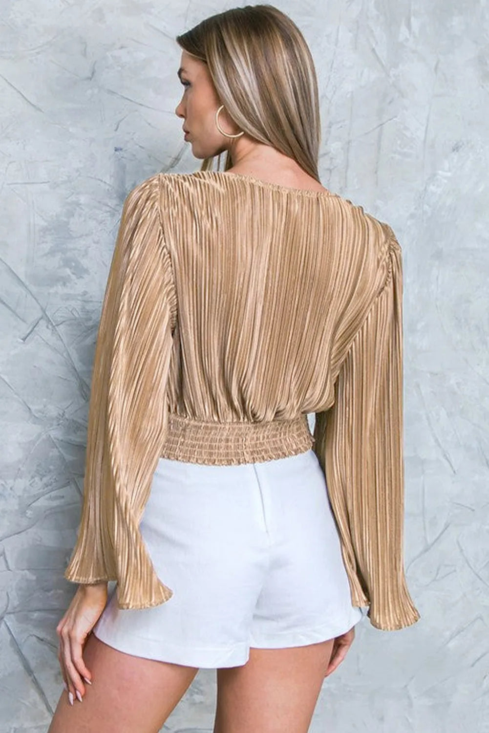 Out On The Town Bell Sleeve Top
