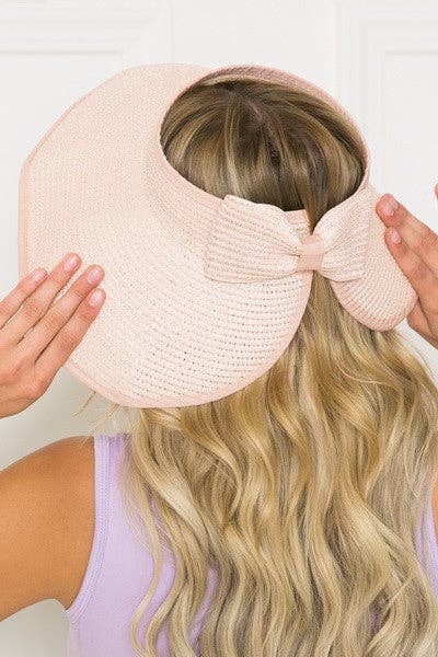 Foldable Wide Brim Bow Visor Sun Hats