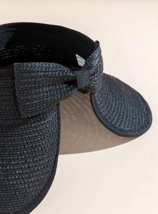 Foldable Wide Brim Bow Visor Sun Hats