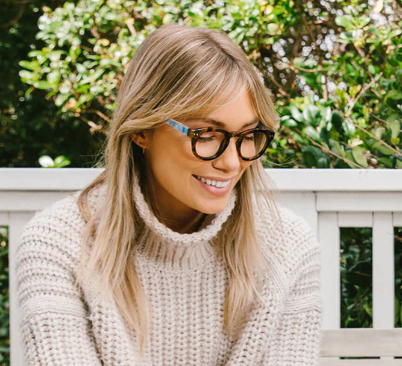 Peepers Clover - red-plaid (Blue light)