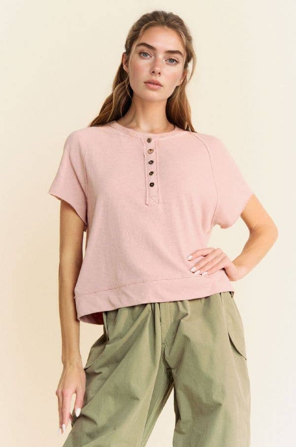 Rosalie Knit Top | French Rose