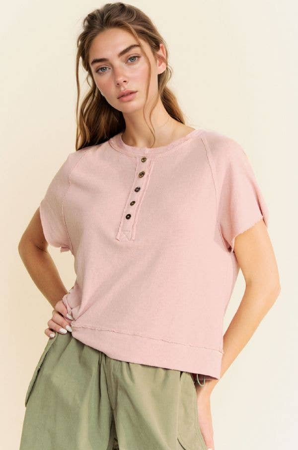 Rosalie Knit Top | French Rose