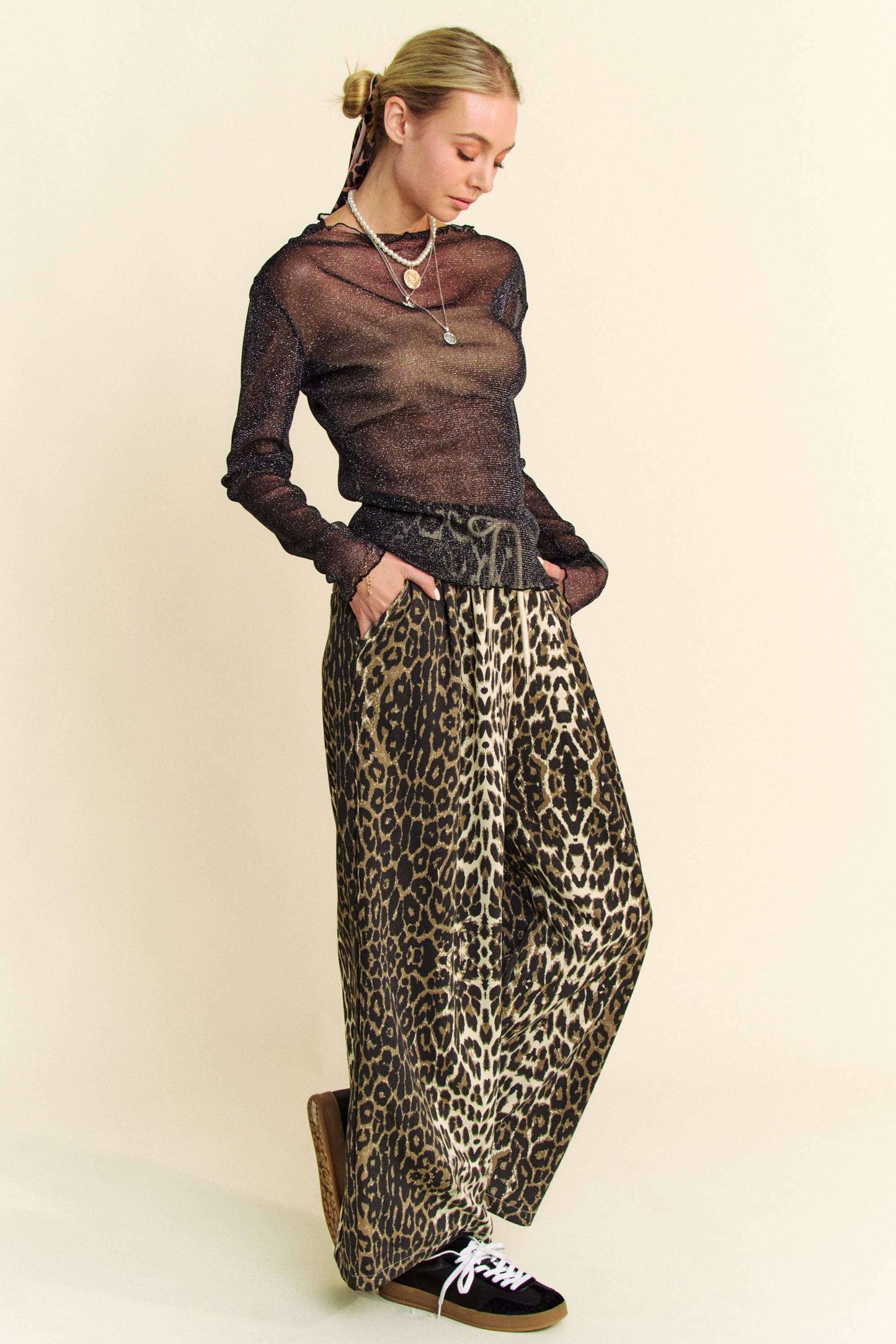 Rosalind Shimmer Mesh Top