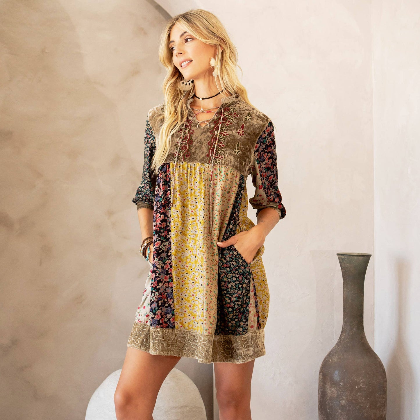 Esme Boho Dress | Olive