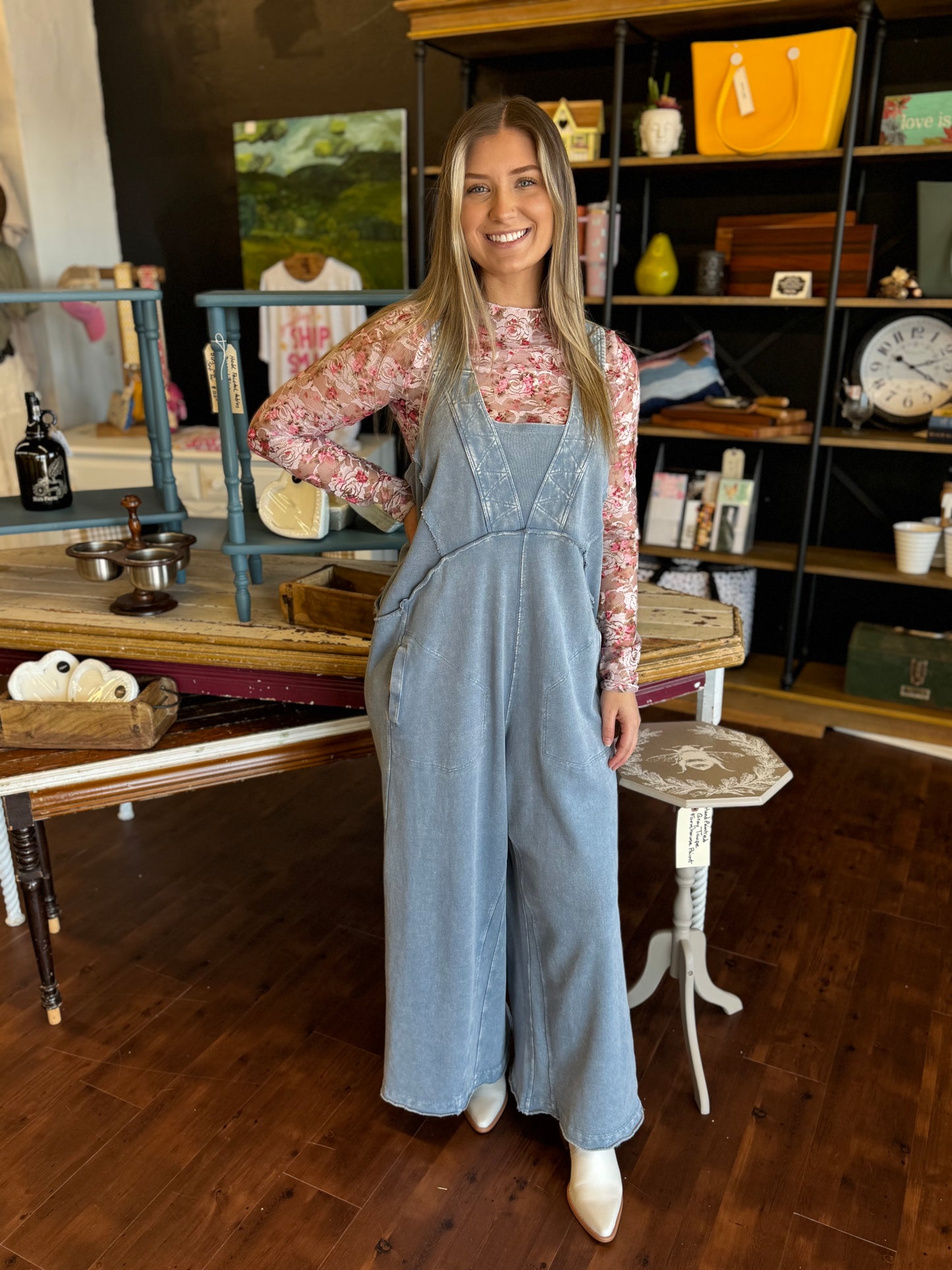 Luna Lounge Jumpsuit | Denim