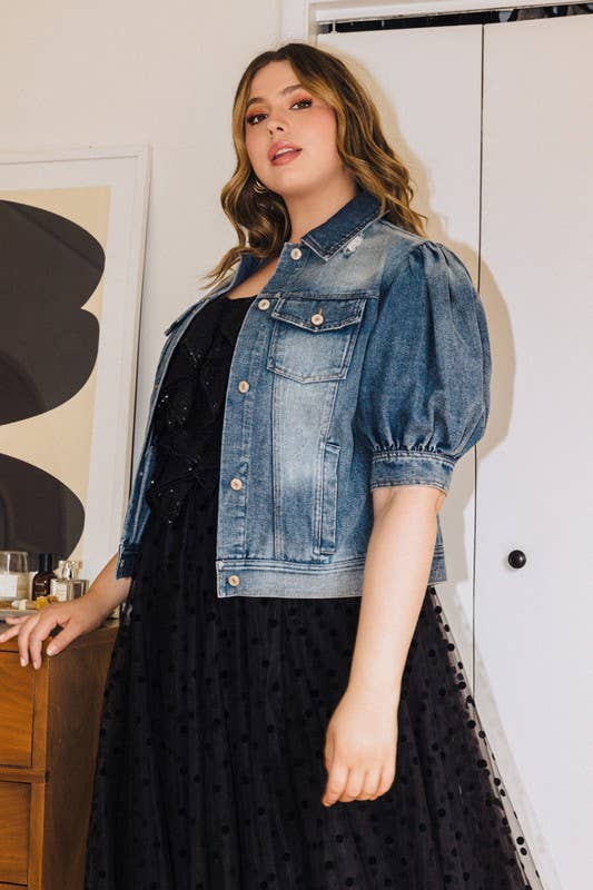 Genevieve Denim Jacket | Plus Size
