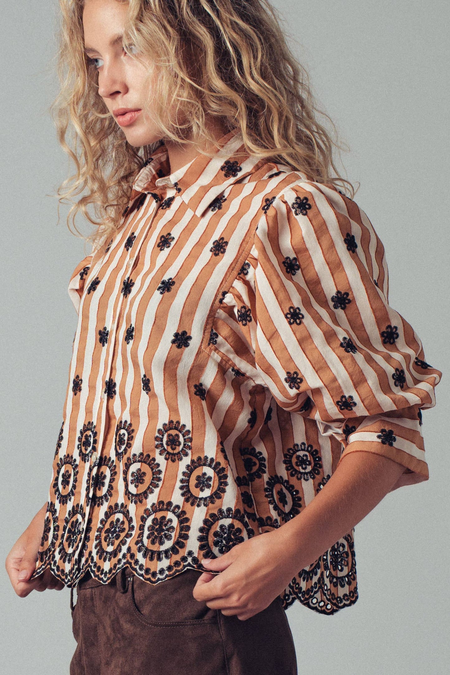 Adeline Scallop Blouse