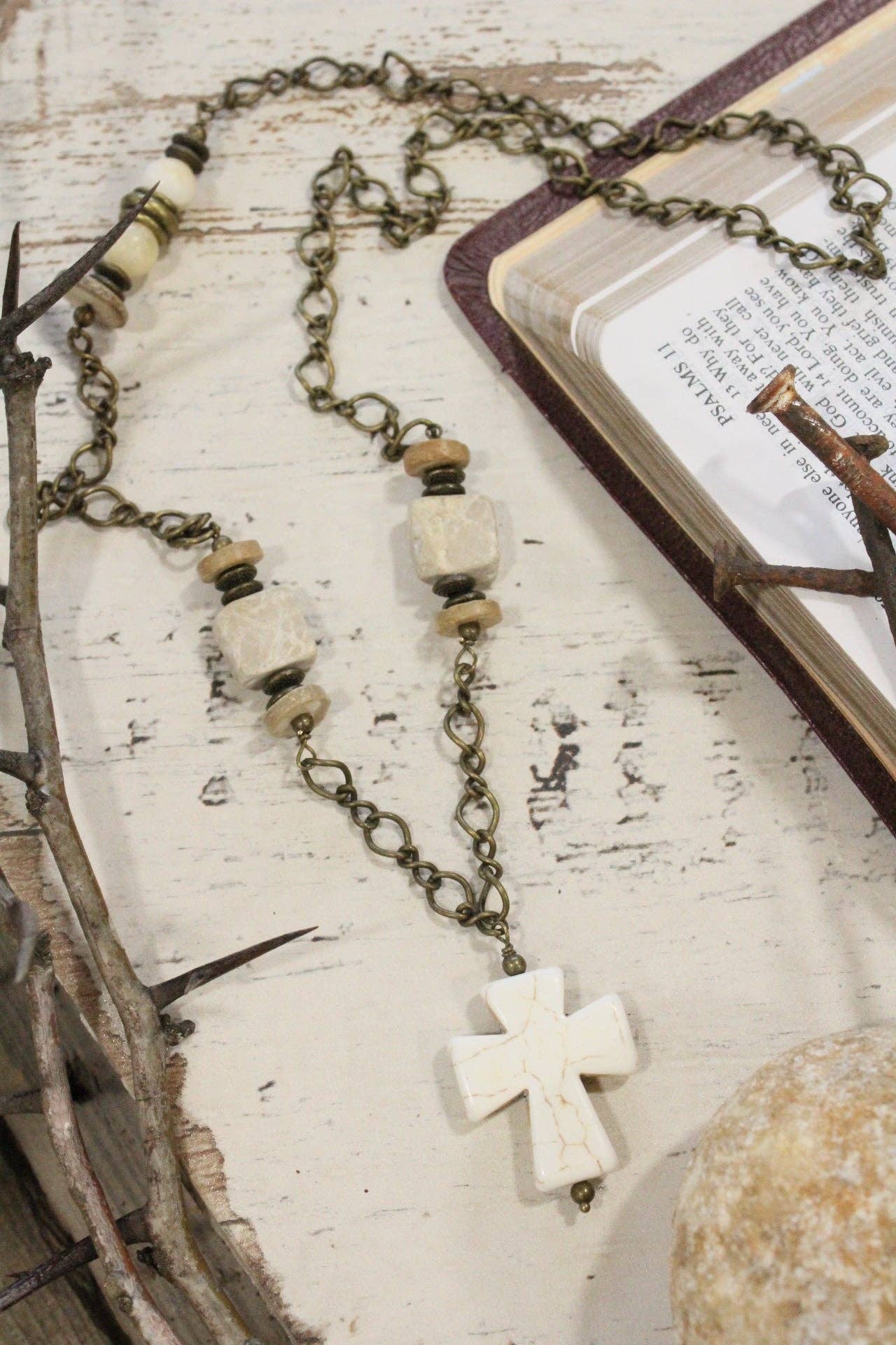 The Promised Land Cross Necklace