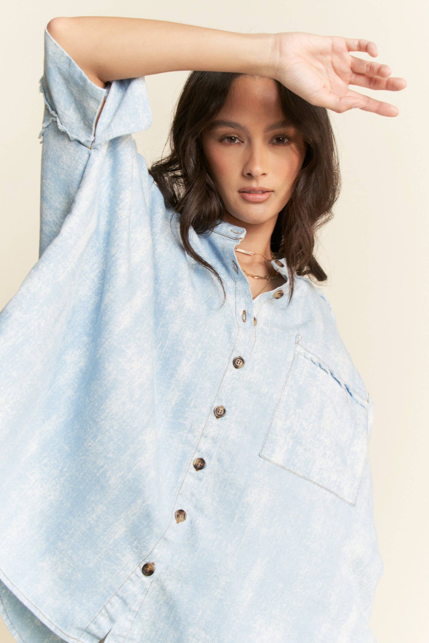 Cassidy Chambray Top