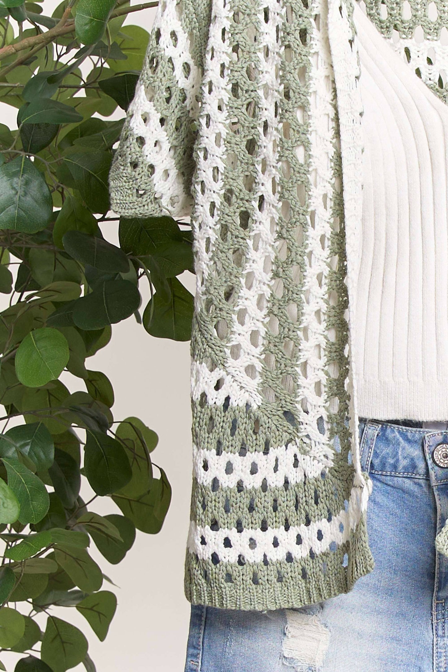 Eden Crochet Sweater Cardi
