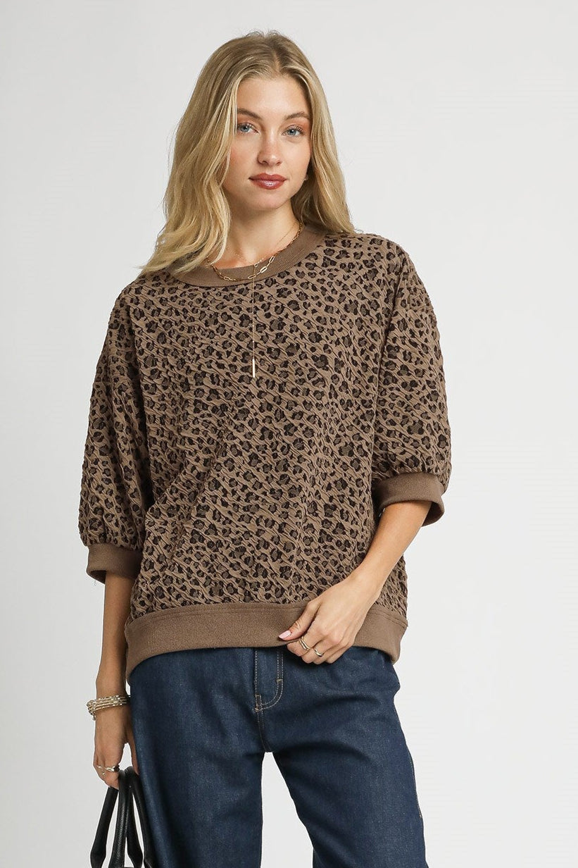 On the Prowl Puff Sleeve Sweatshirt