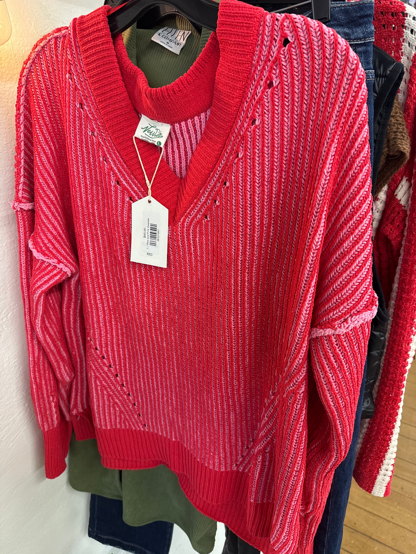 KC - Red Sweater(new) | large