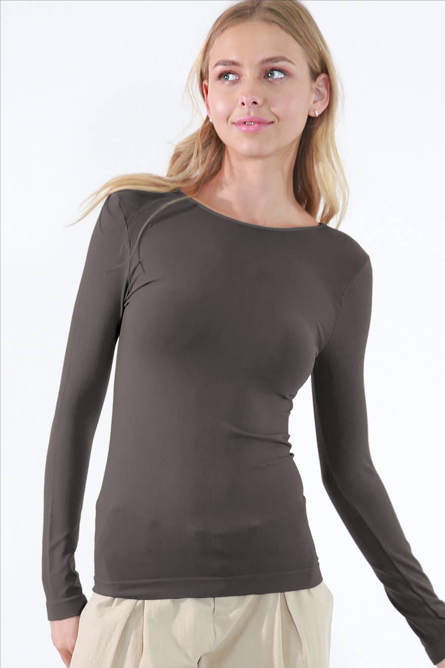 Long Sleeve Crew Neck Top
