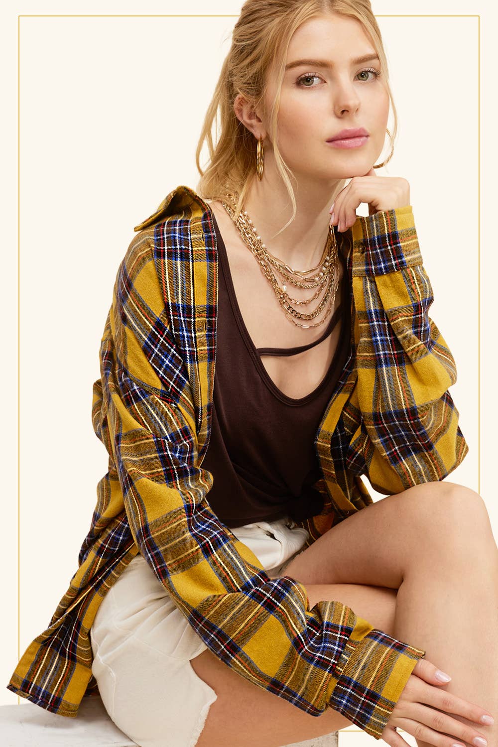 The Marigold Plaid Flannel Shirt