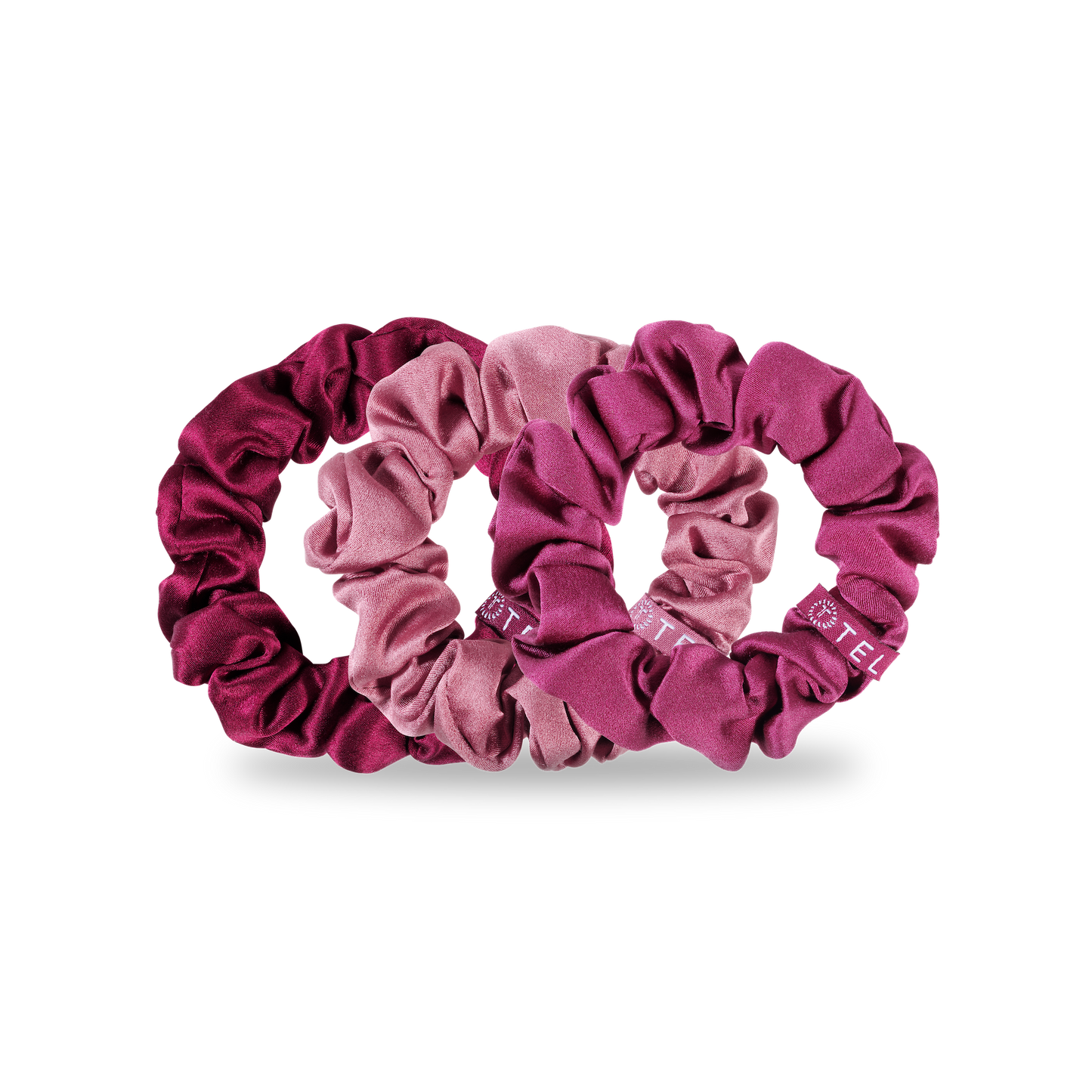 Burgundy Bliss - Large Scrunchie, 3-Pack