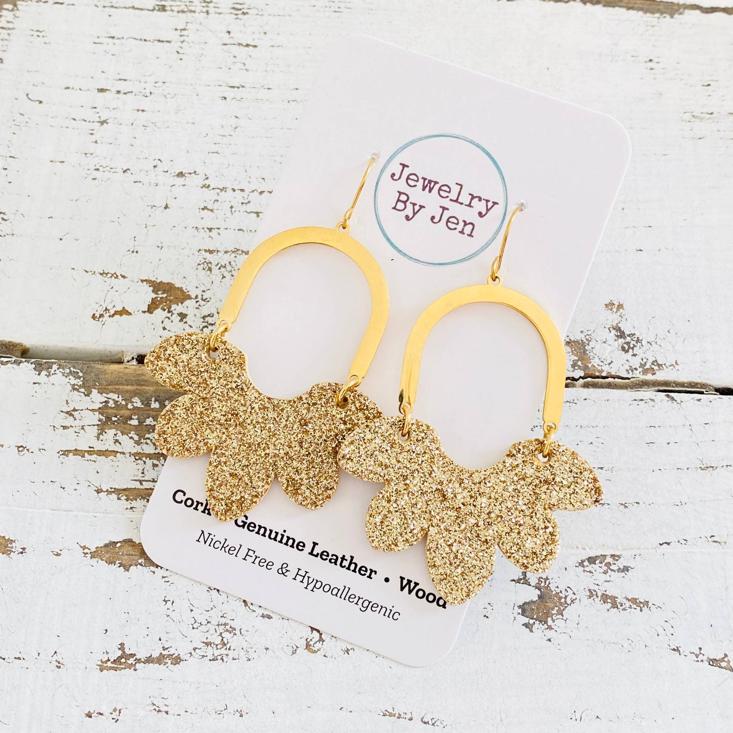 Split Flower: Fine Gold Glitter