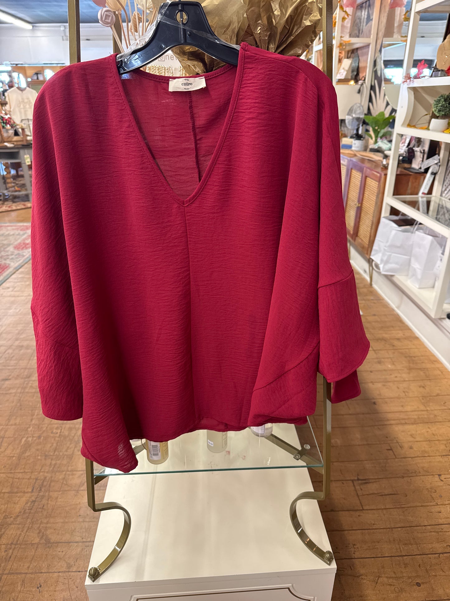 KC - red Entro blouse| m/l