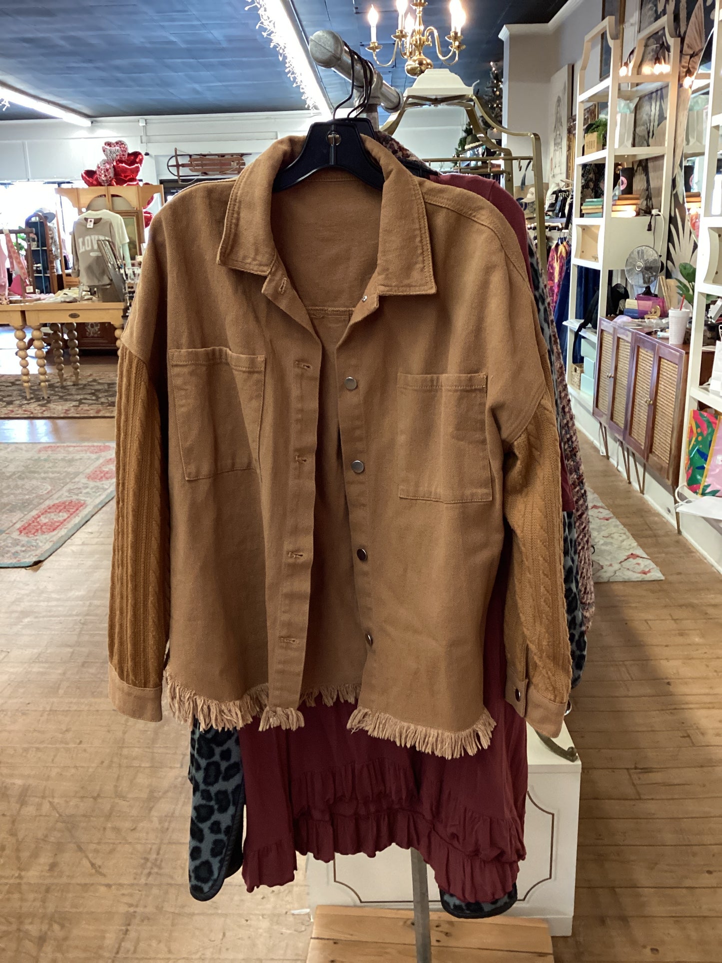 WP |Light Brown Shacket | Large