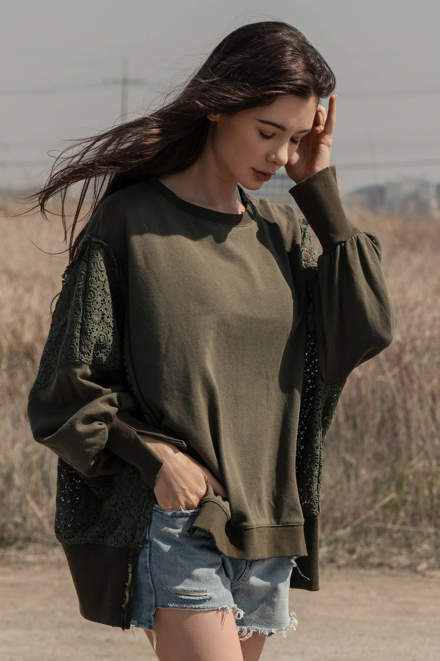 Delaney Lace Knit Top