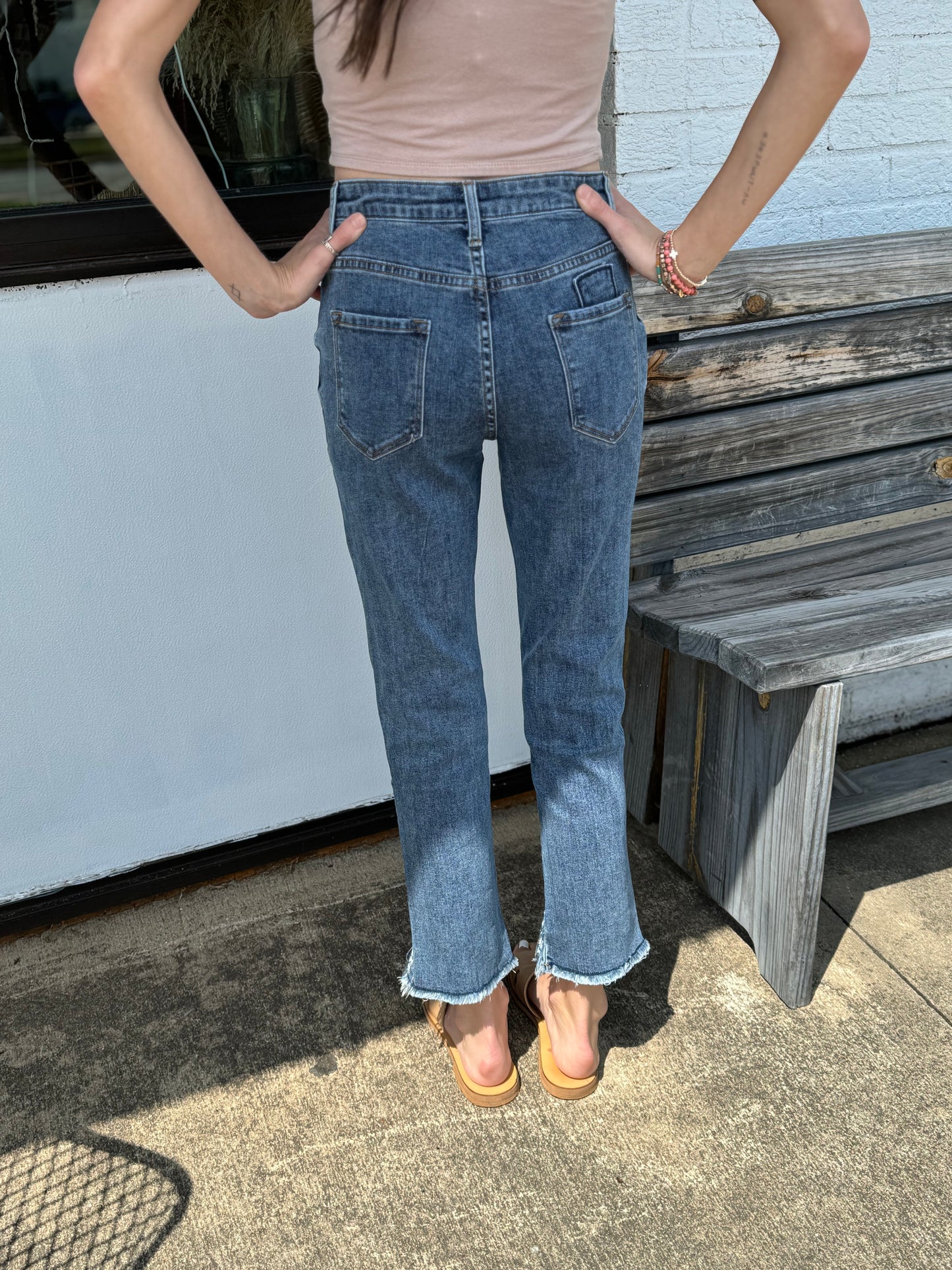 Frayed and Fabulous Crop Jeans